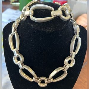 Sterling silver necklace and bracelet set
